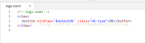 ΢��С���򿪷��̳�֮������ģ����wxml��wxss��js�ļ��ķ���-log.wxml�ļ�