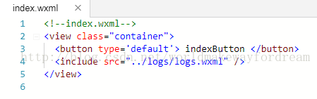 ΢��С���򿪷��̳�֮������ģ����wxml��wxss��js�ļ��ķ���-index.wxml�ļ�